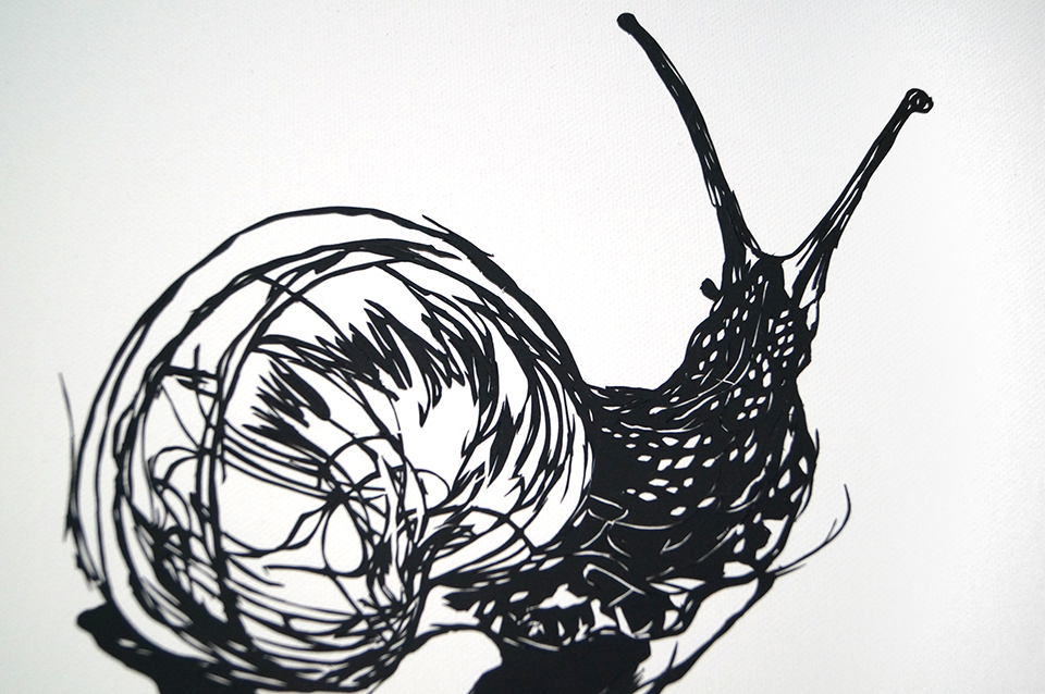 Paper cut drawing
