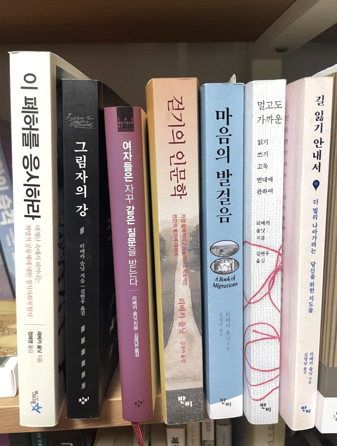 리베카 솔닛, 한 작가 몰아 읽기